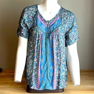 NWT Lucky Brand Peasant Top Size Xsmall